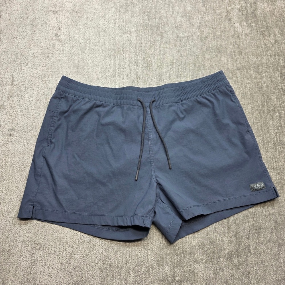 AFTCO Mens Slate Blue Gray Performance Fishing Shorts XL Drawstring Quick Dry